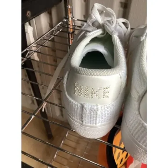 ~Nike Blazer Low Platform ESS Woven White Low-top Stylish Sneaker NEW size 12 - Picture 7 of 7